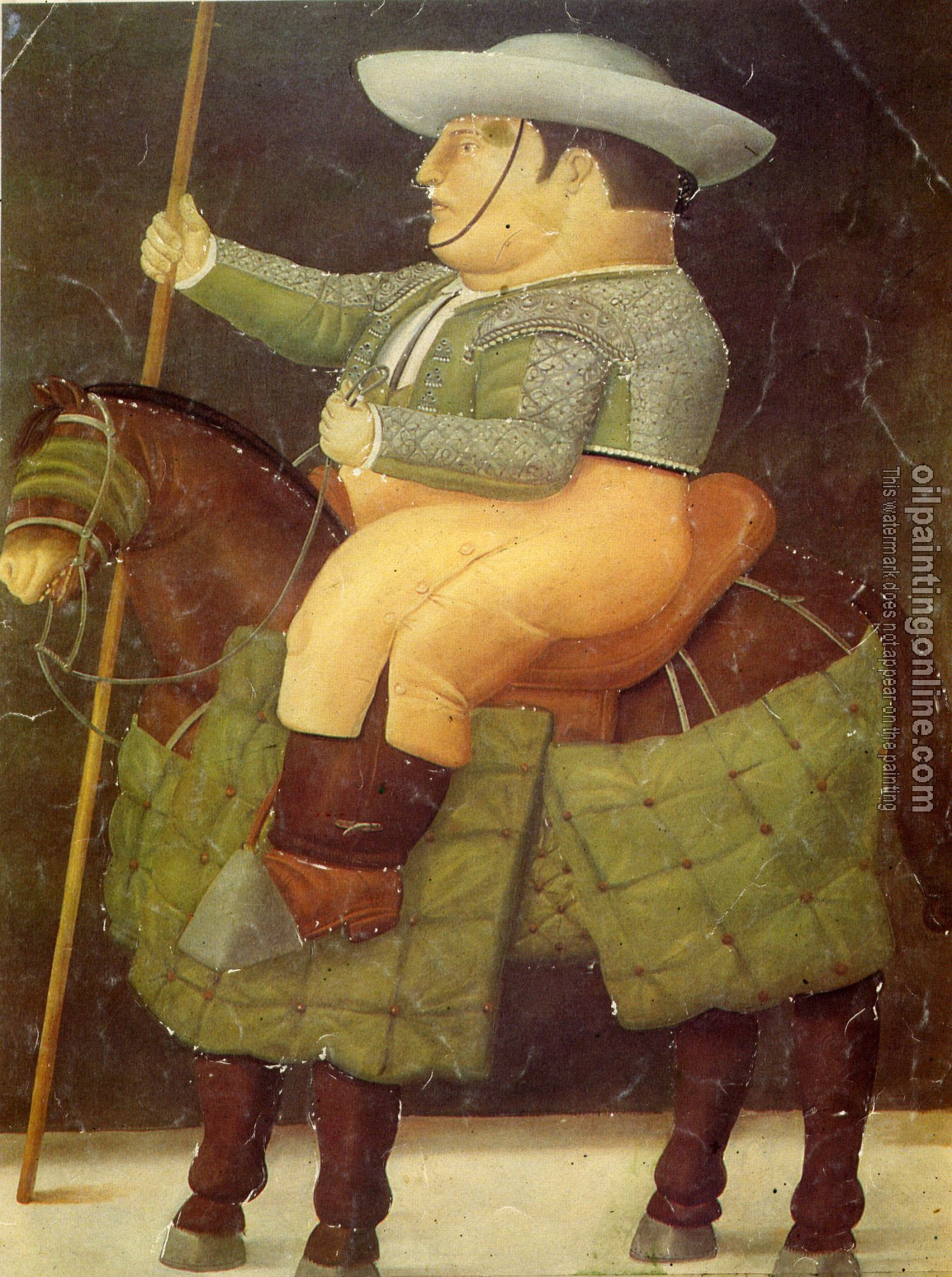 Botero, Fernando - Abstract oil painting.